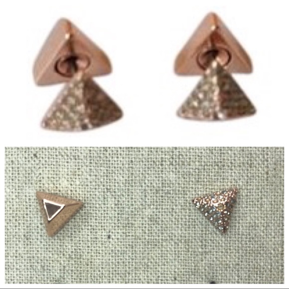 Stella & Dot Jewelry - Deja Vu Double Sided Studs in Rose Gold
